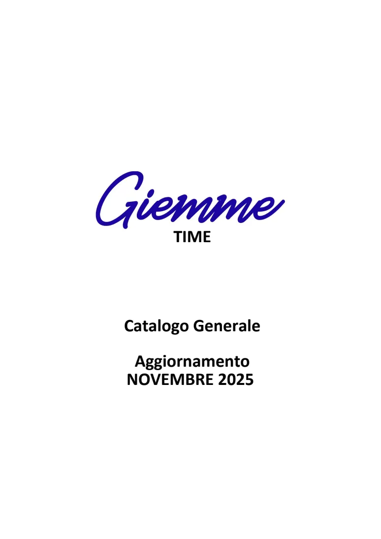 Copertina catalogo Giemme Time
